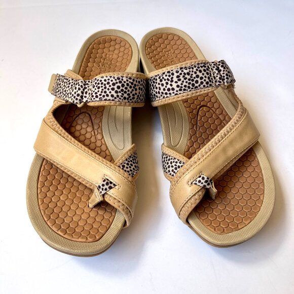 Baretraps Deserae Slide Sandal Tan Animal Print Shoe Size 7 - Picture 1 of 7